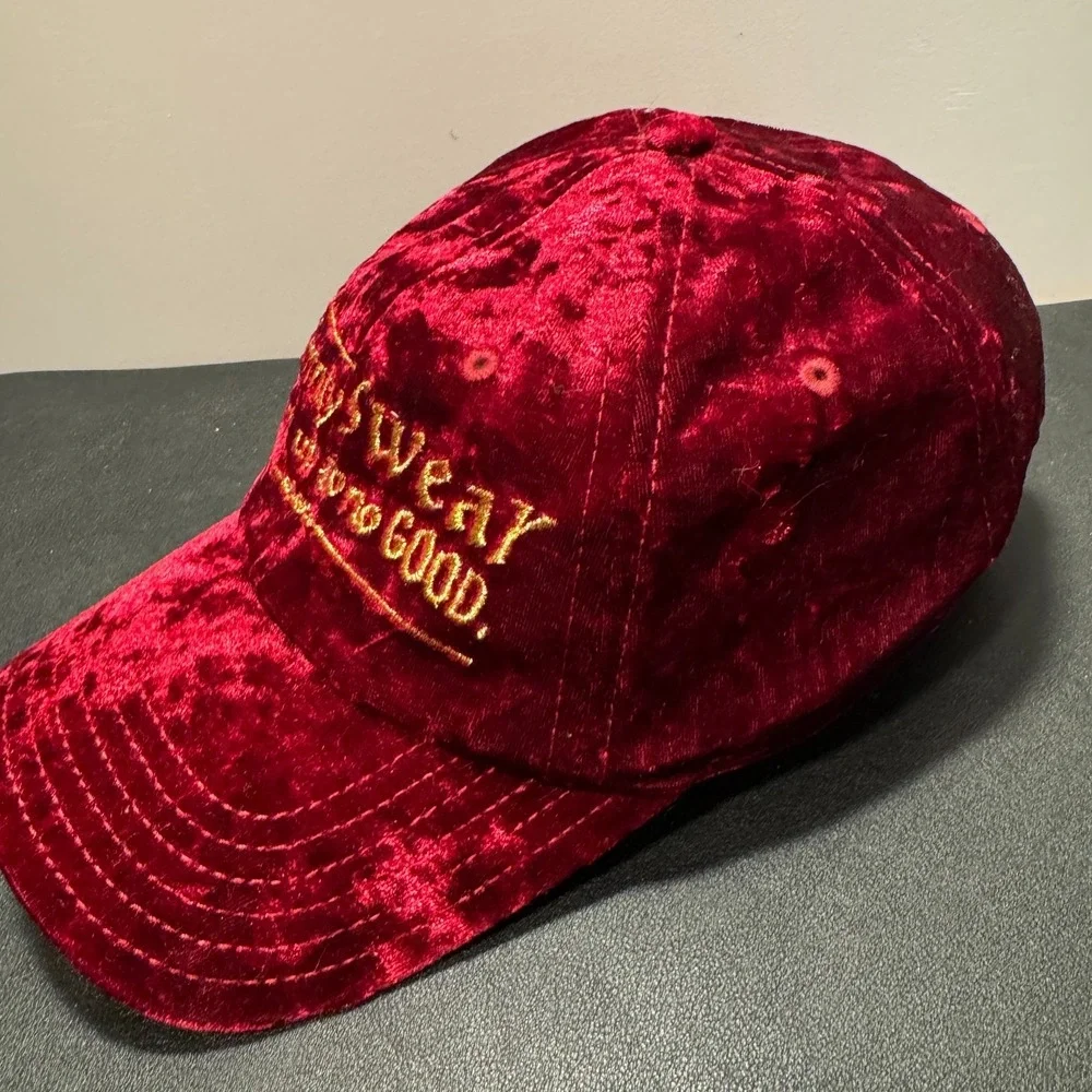 Harry Potter Hat Cap Men OS Burgundy Red Velvet‎ Marauders Map Wizarding World
